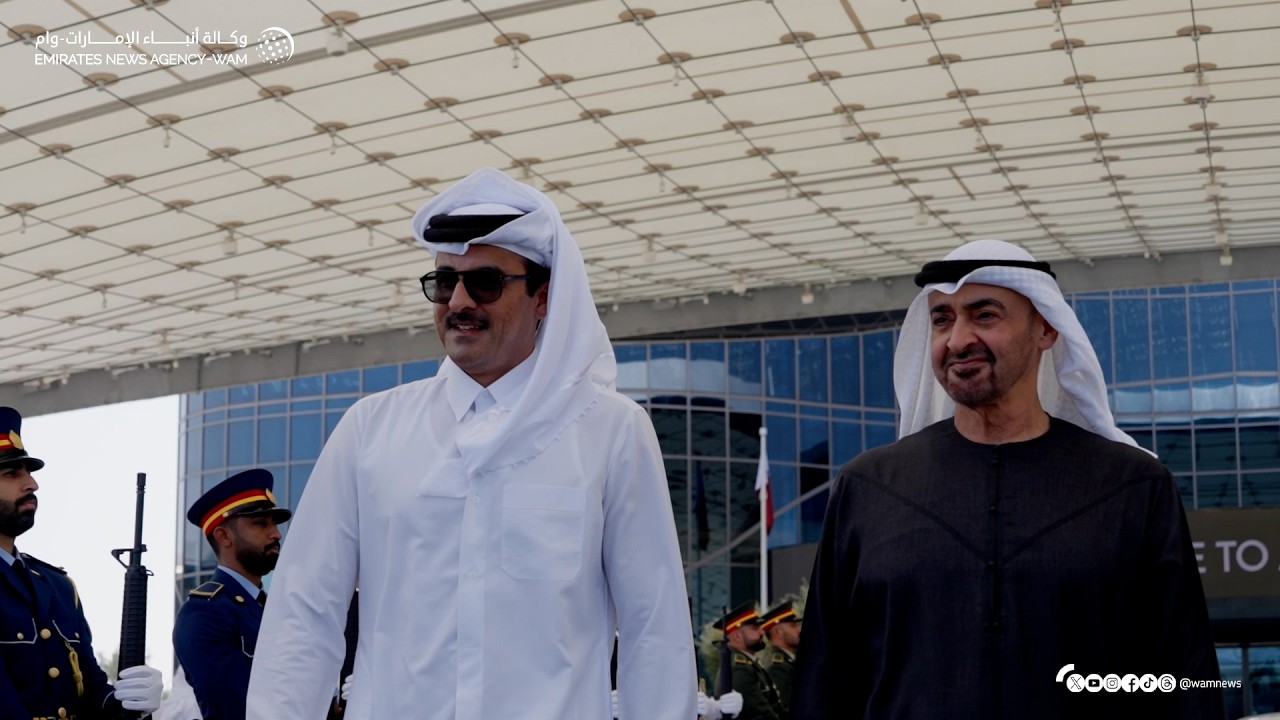 رئيس الدولة وأمير قطر يبحثان العلاقات الأخوية والجهود المبذولة بشأن التطورات الإقليمية