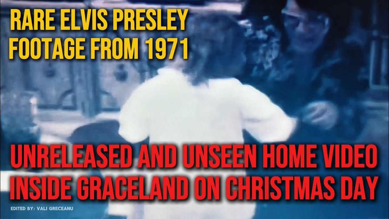 Rare Elvis Presley footage from 1971, Unreleased and Unseen Home Video Inside Graceland at Christmas