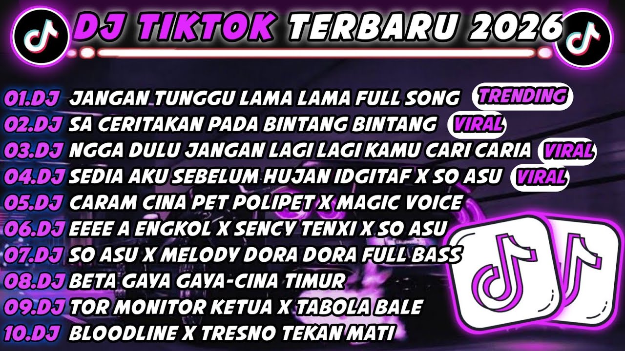 DJ TIKTOK TERBARU 2026 🎵 SO JANGAN TUNGGU LAMA LAMA 🎵 SA CERITAKAN PADA BINTANG. BINTANG FULL ALBUM