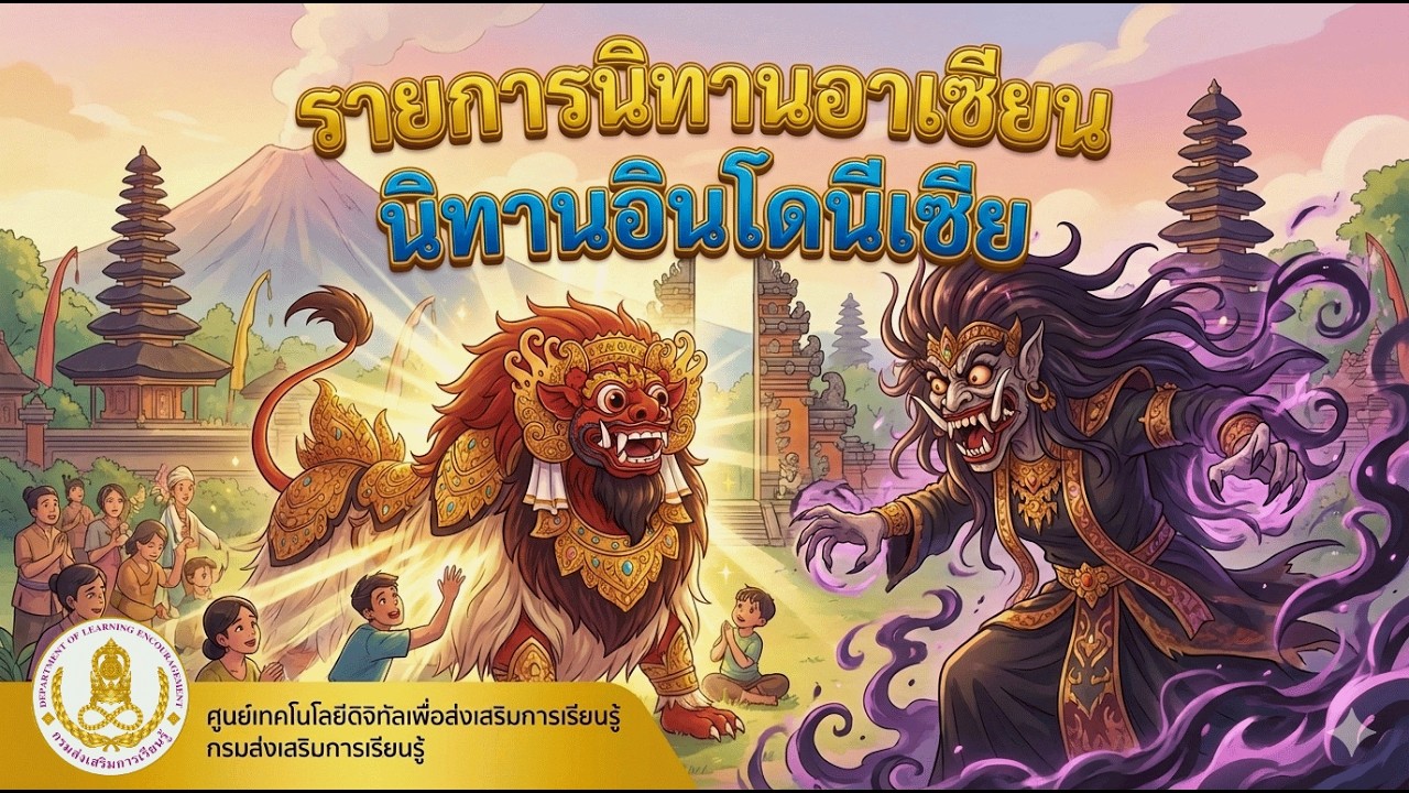 รายการนิทานอาเซียน นิทานอินโดนีเซีย ตอนที่ 5 มีภาษามือขนาดใหญ่ (Big sign)