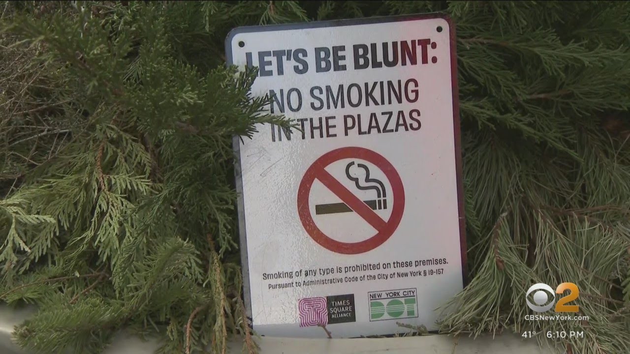 New signs in Times Square state 