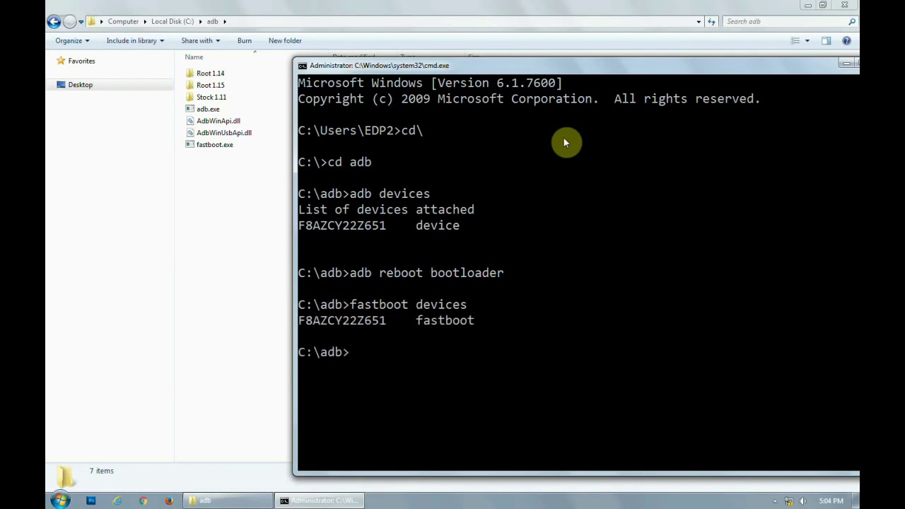How to use adb and fastboot tool Zk3OpCoIaA4