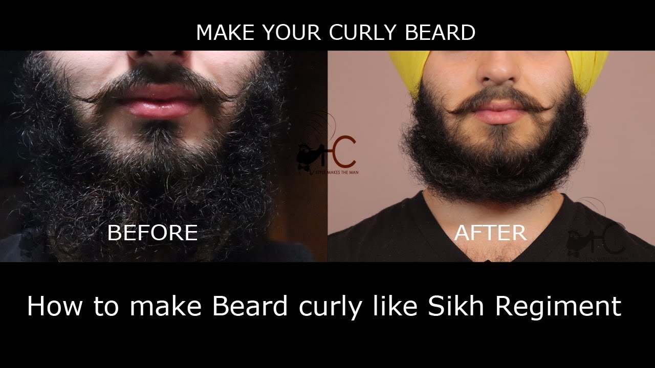 Control Beard Hairs Naturally | Curl up your Beard | Sikh Regiment Style | STYLE MAKES THE MAN