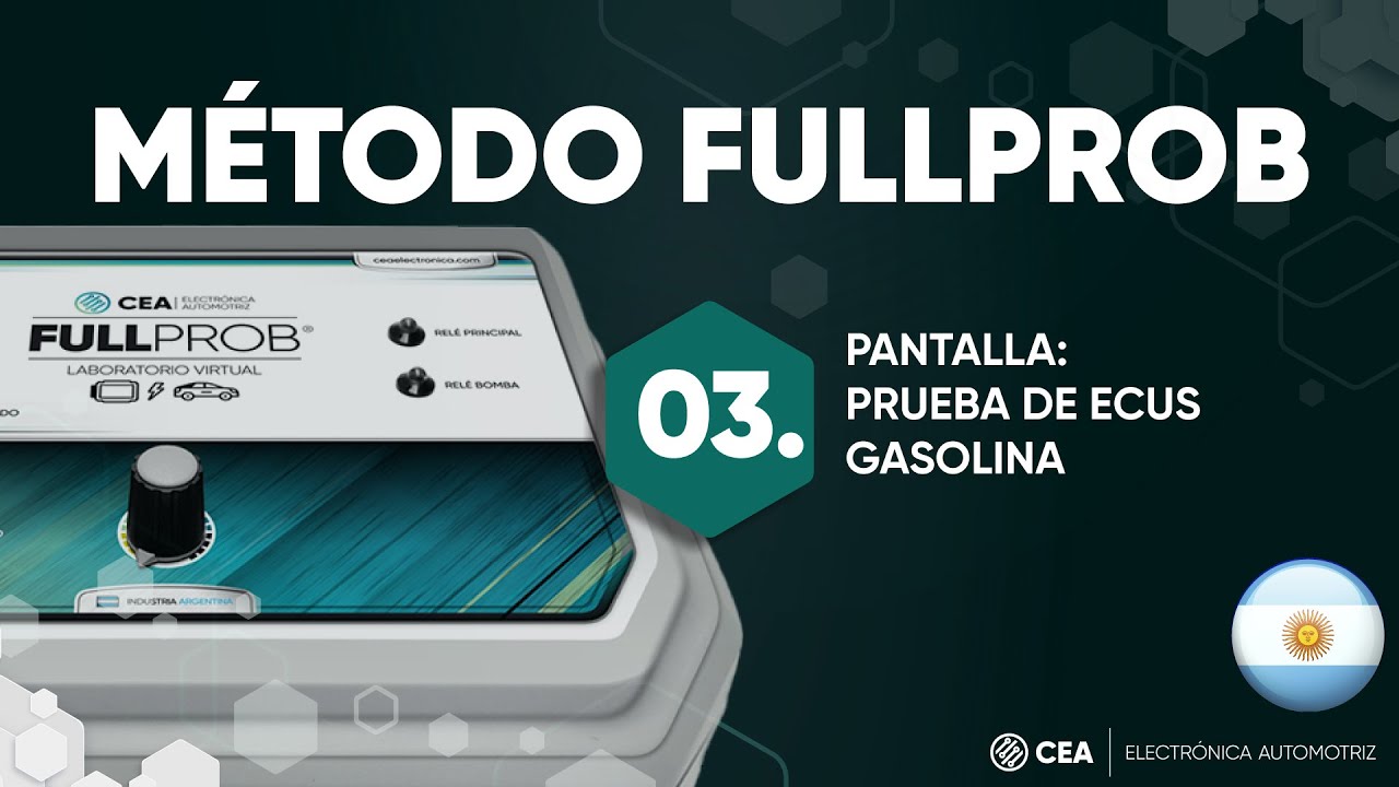 MÉTODO FULLPROB: PANTALLA DE PRUEBA DE ECUS GASOLINA
