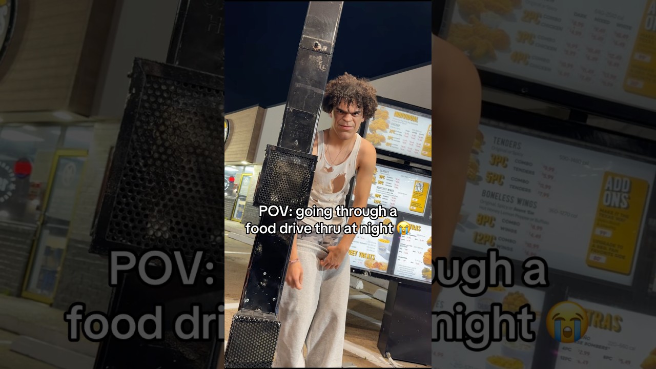 POV: going through a food drive thru at night 😭