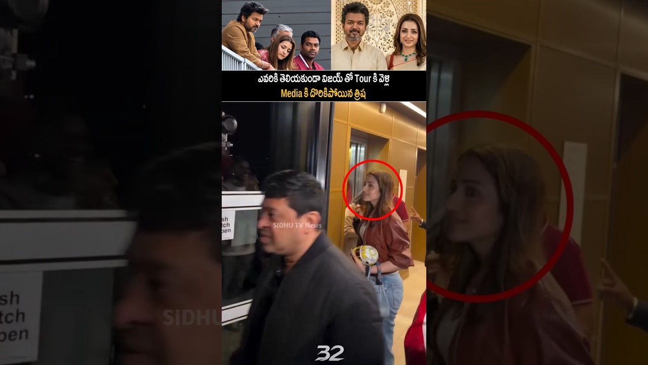 Trisha Secretly Went on a Trip with Vijay, But Got Caught by the Media | Trisha Vijay #sidhutv