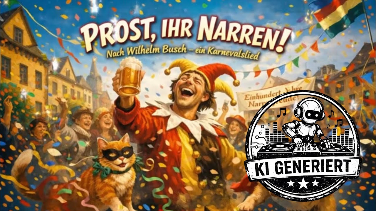 Prost, ihr Narren! – ein Karnevalslied nach Wilhelm Busch (Official Video) | MELODIGNIS #karneval 