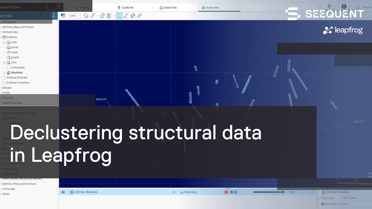Declustering structural data in Leapfrog