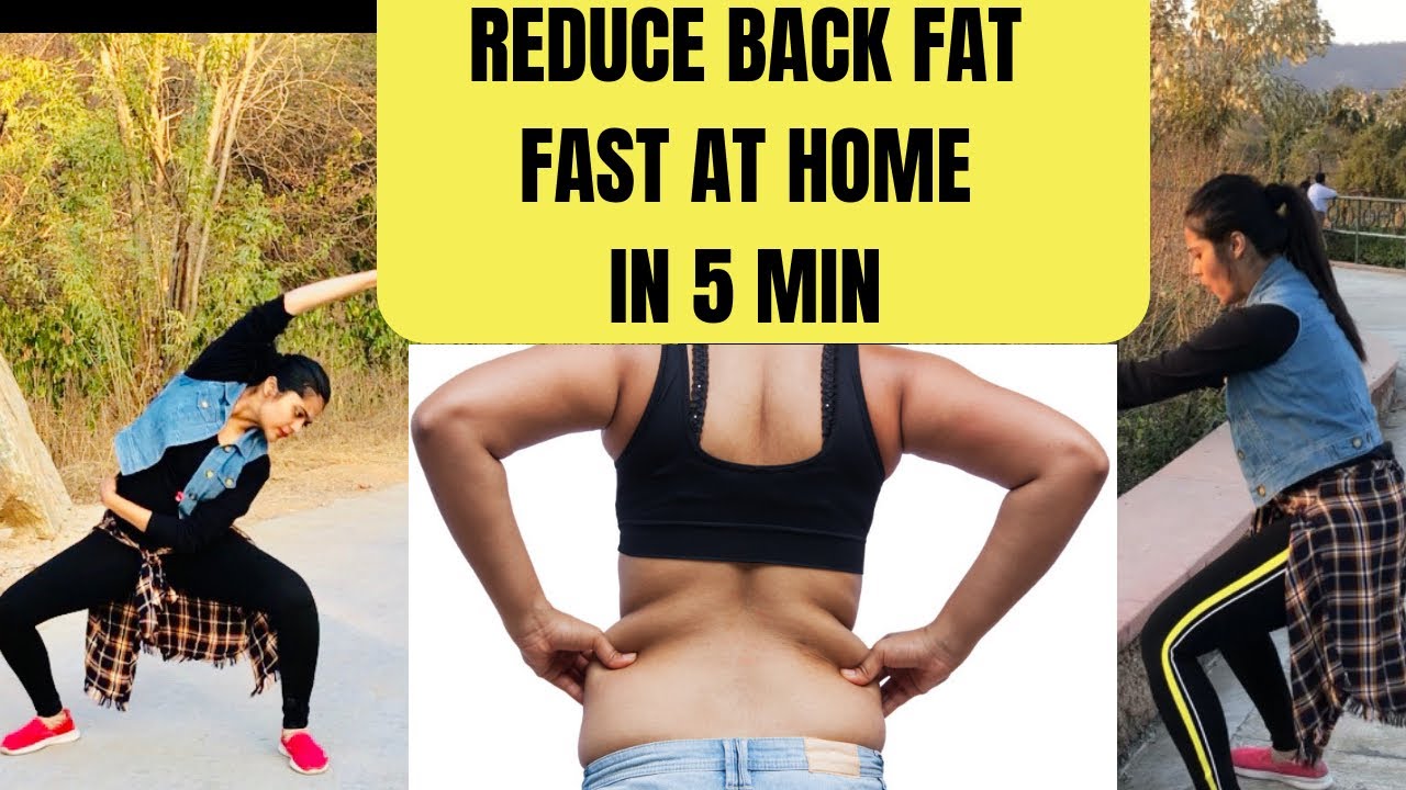 How to Reduce BACK FAT IN 5 MIN at home |No EQUIPMENT |Get rid of BRA Bulge |Somya Luhadia