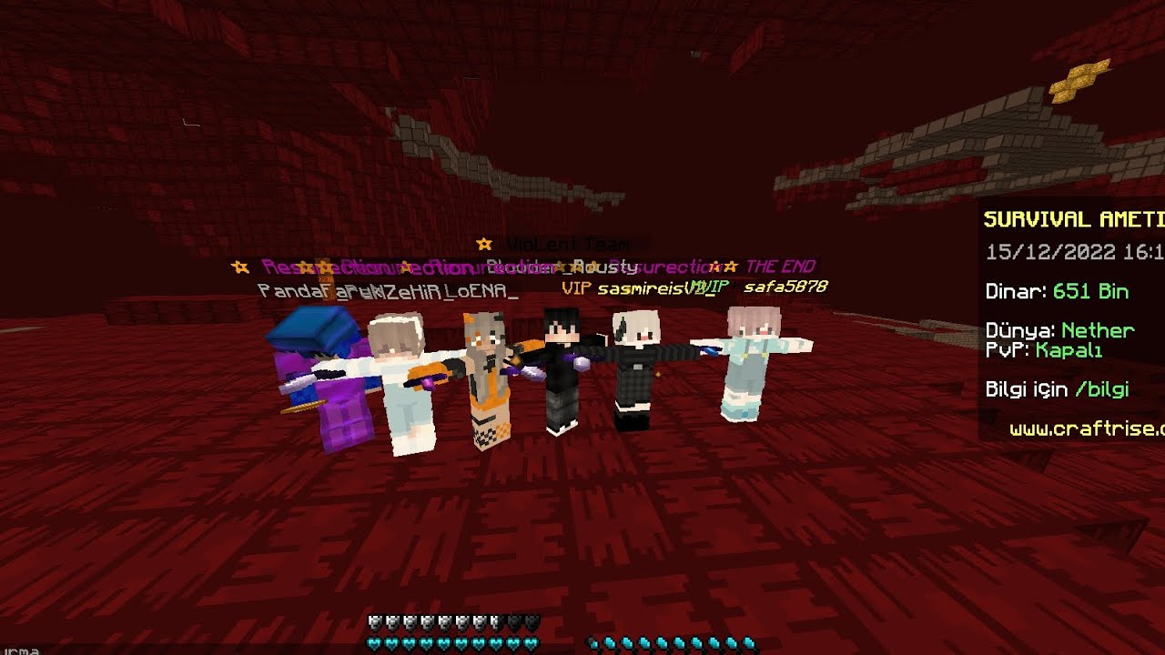 Craftrise Survival ametist,Thekingdoms eskiler...