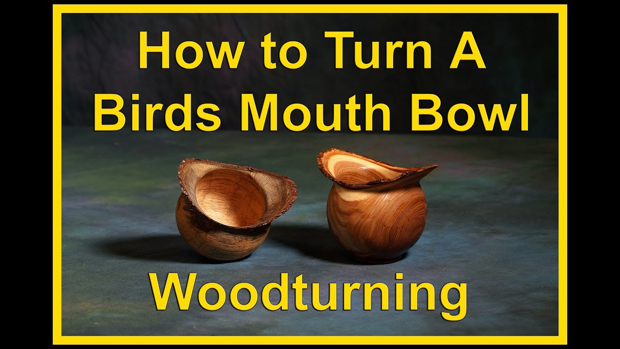 How to Turn A Birds mouth bowl! Woodturning #woodturning