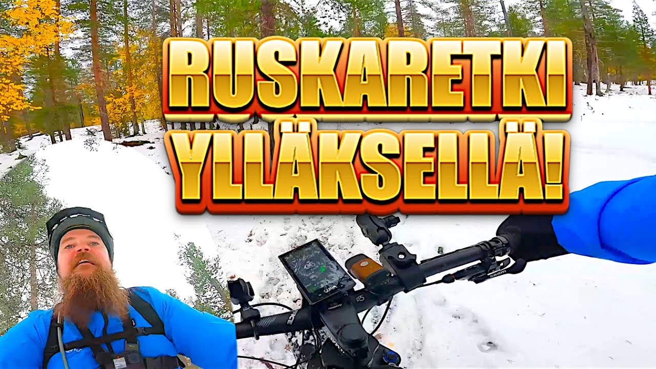 Ylläksen fillarireittejä ruskan aikaan. 2-veto sähköläski HAJOAA LOSKAAN!