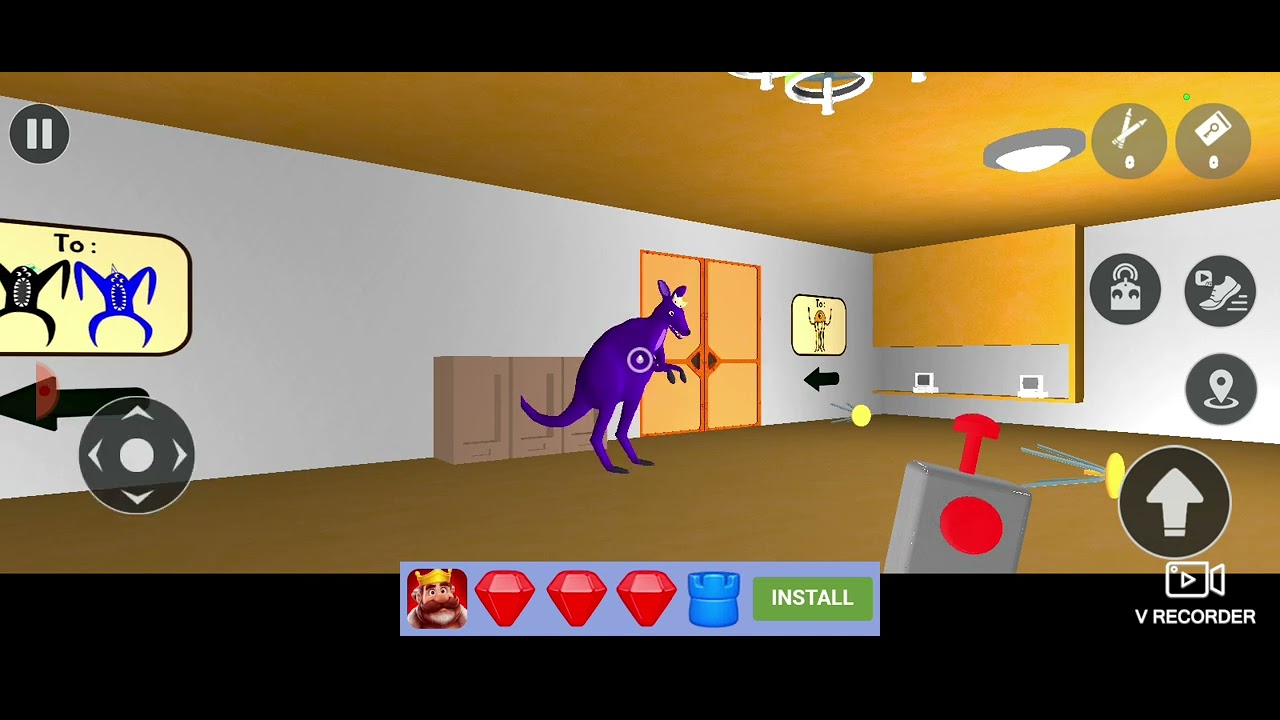 O canguru roxo robô o meu Garama emaduldul