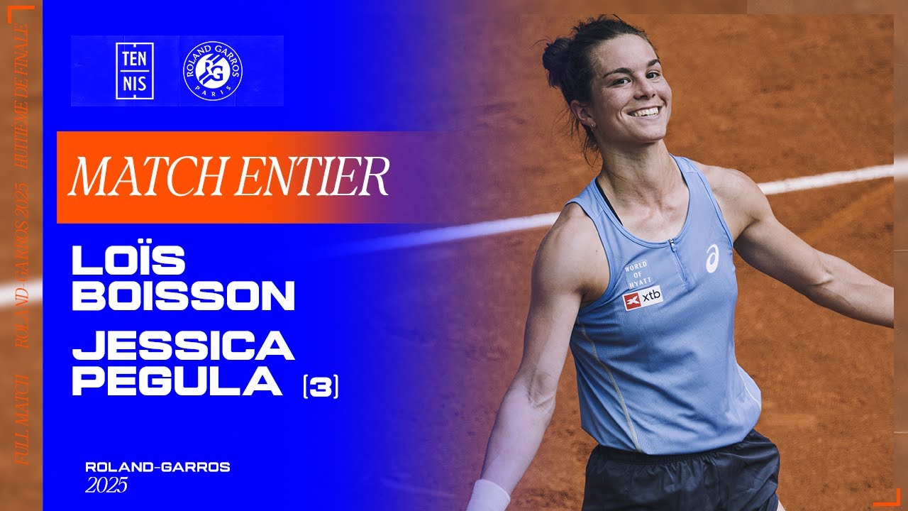 Loïs Boisson vs. Jessica Pegula - 1/8e de finale | Roland-Garros 2025