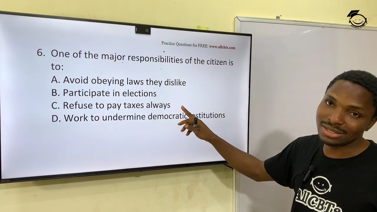 GCE 2026 Civic Education Exam Questions Solved