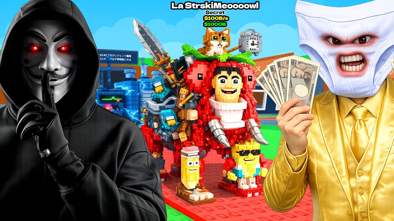 大量課金したらチーターに激レアブレインロットを合体するゲームでやばいことをされた…【ROBLOX】