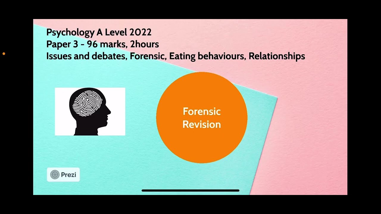 Forensic Revision 2022