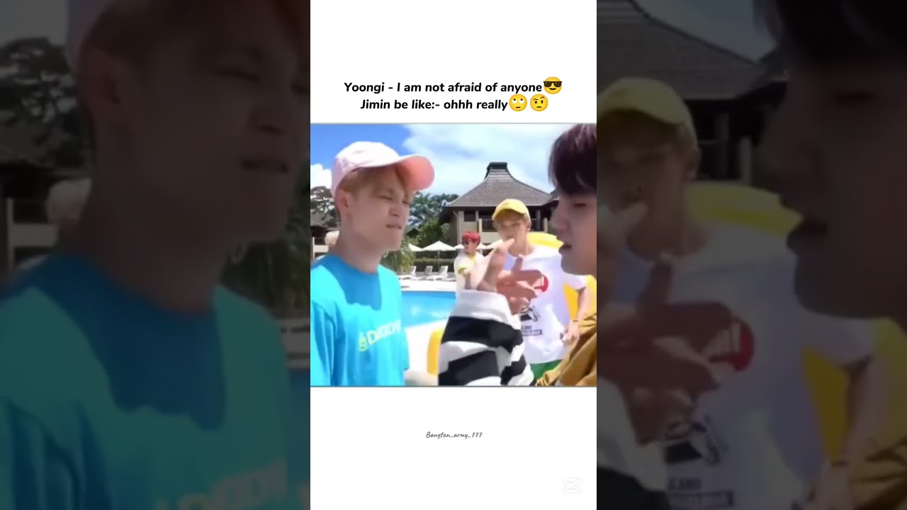 Jimin be like : ohh really 🙄🙄🤨🤨 #bts #shorts #suga ##jimin