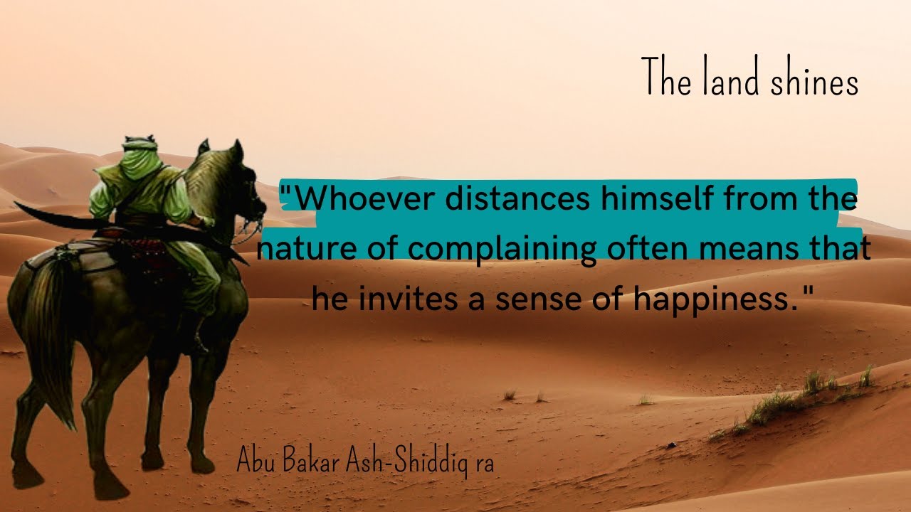 Quotes Abu Bakar Ash-Shiddiq ra [ simple advice for success in this world and the hereafter