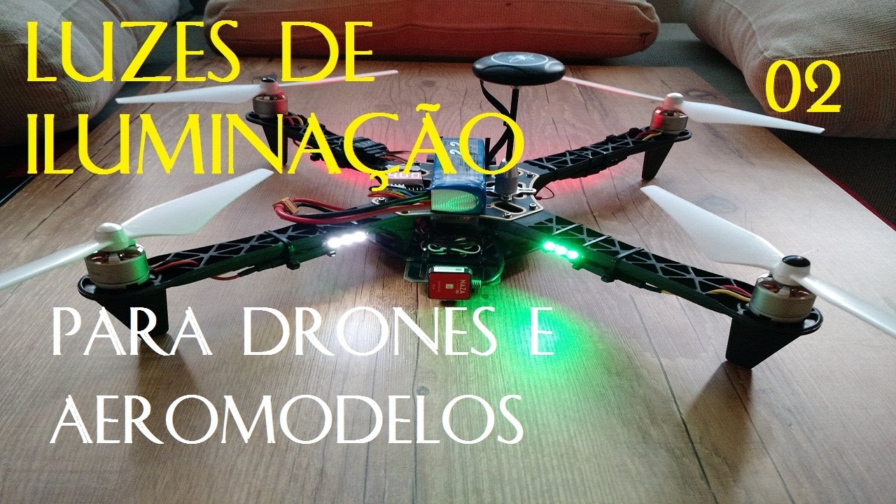 Projeto de luzes de navegação Strobo para Drones e Aeromodelos via Rádio 2#