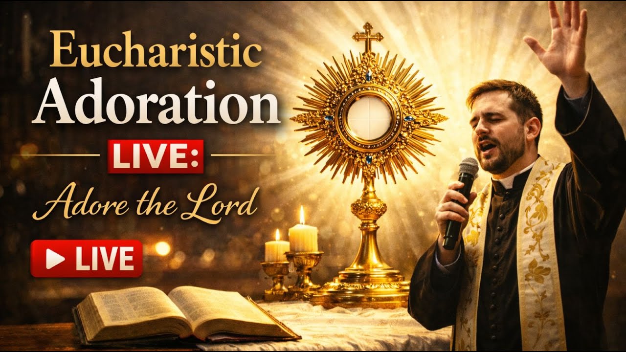 🔴 LIVE Eucharistic Adoration | Rest in the Presence of Jesus | Healing, Prayer & Worship