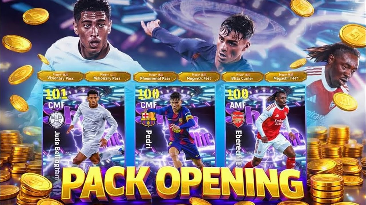 PACK OPENING NA CONTA SE UM INSCRITO NO EFOOTBALL 26 MOBILE 