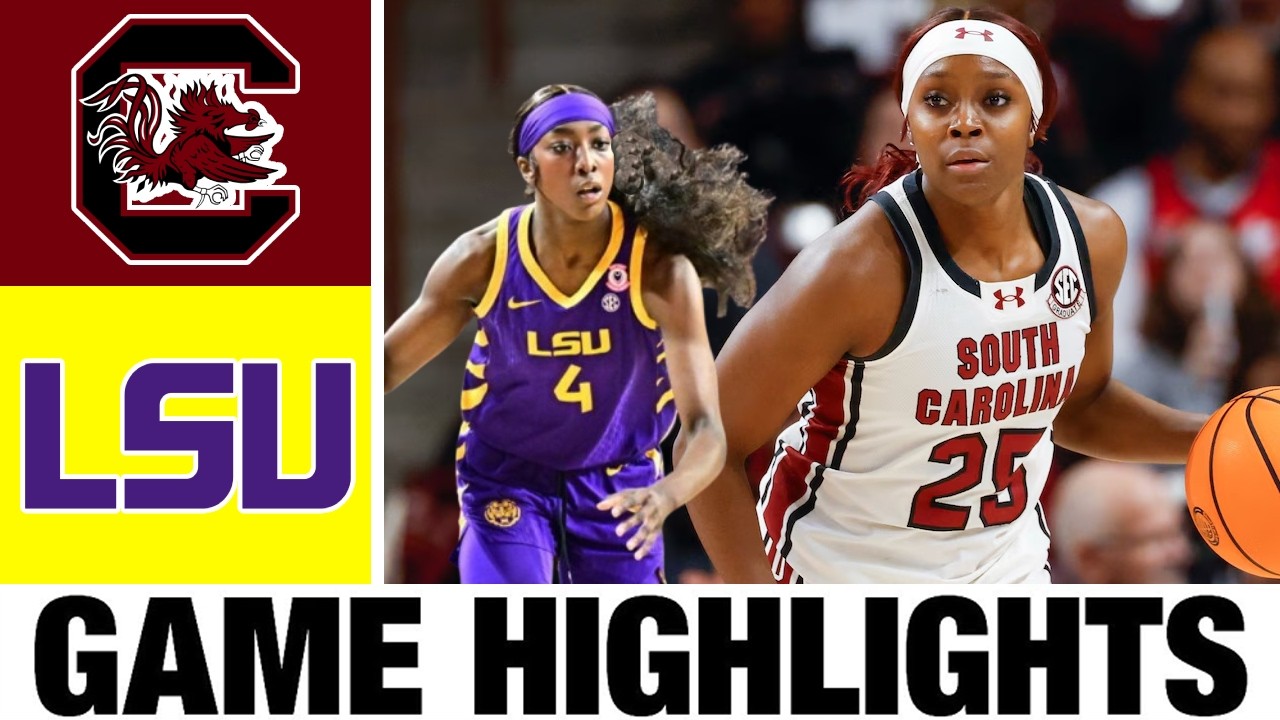 #3 South Carolina vs #6 LSU Highlights | Women's Basketball | College Basketball 2026