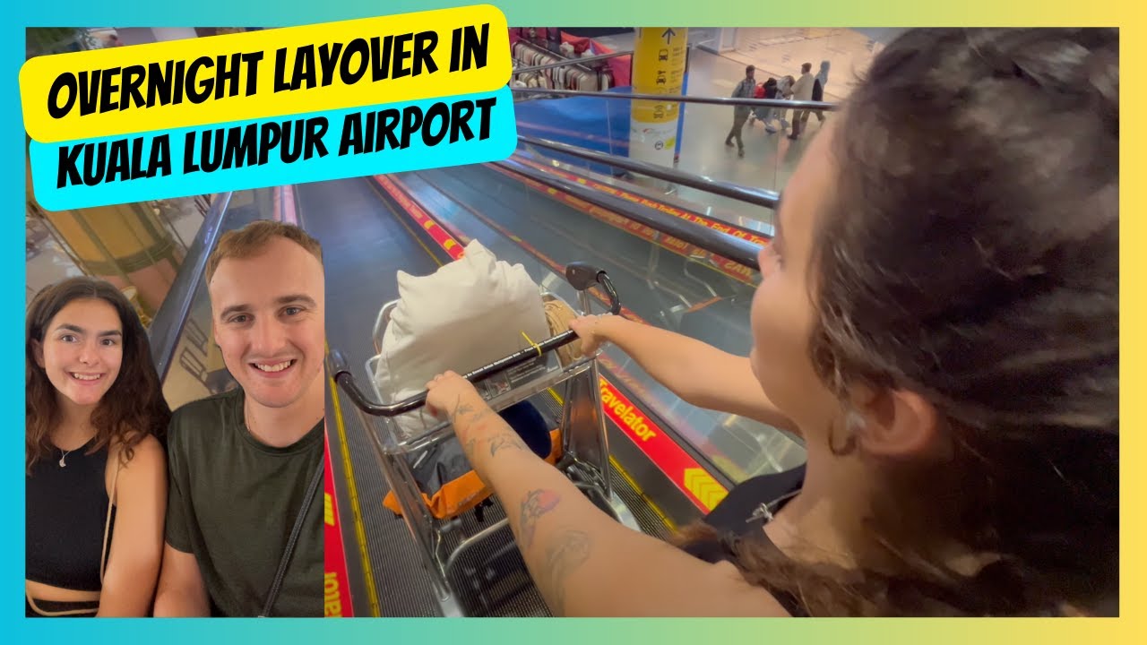 Overnight Layover in Kuala Lumpur Airport! 🇲🇾 Cheap Food, Shopping & Cozy Stay