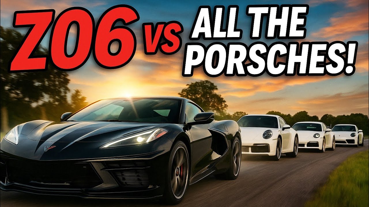 Z06 против ВСЕХ PORSCHE!