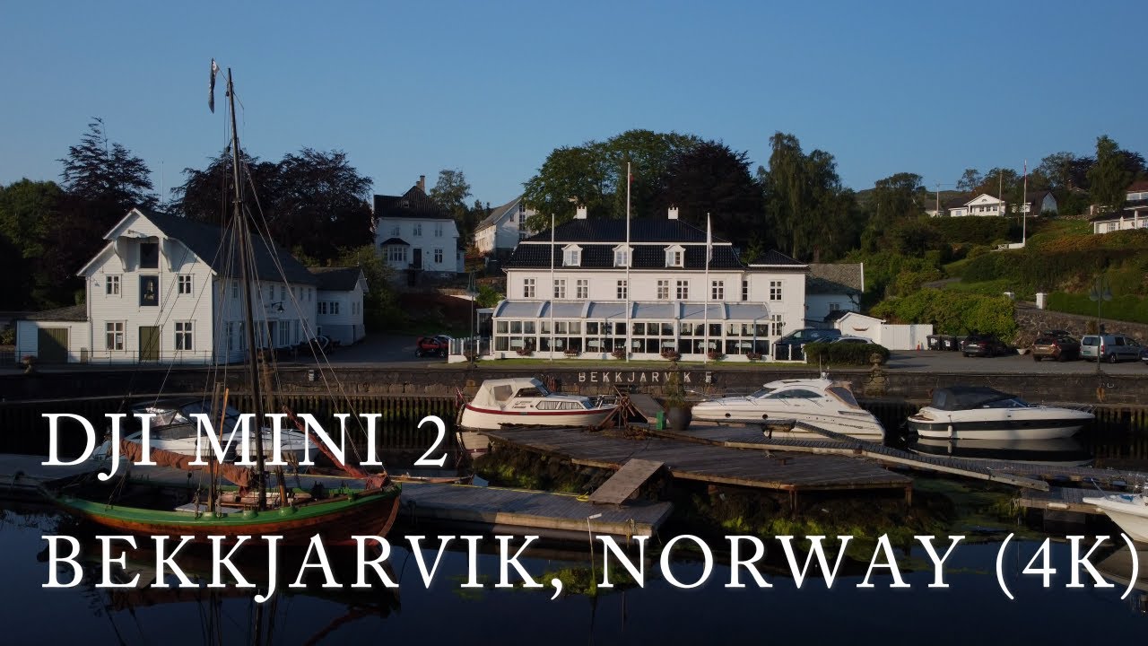 DJI Mini 2 over Bekkjarvik, Norway (4K)