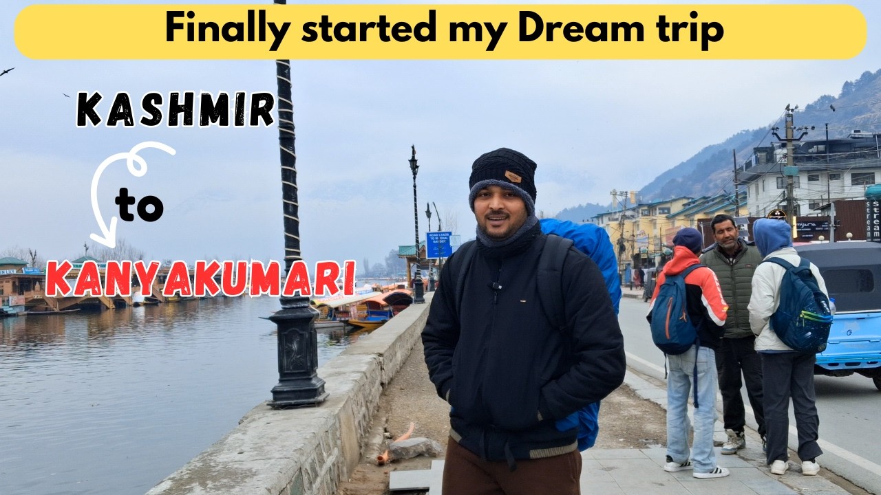 Finally Started my Dream Trip | Kashmir to Kanyakumari Series | Srinagar lal chowk