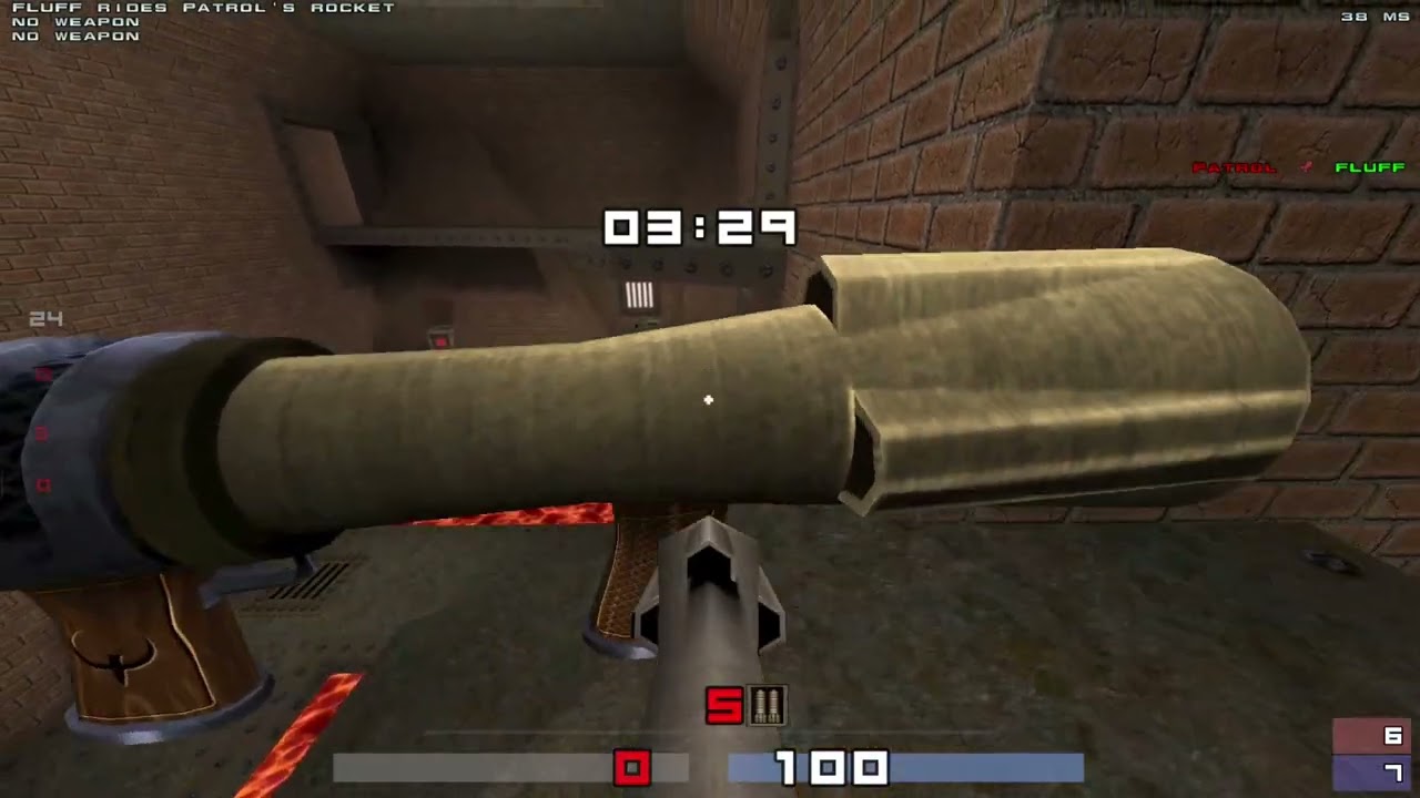 0007a - QuakeWorld 1v1 (duel) - FLUFF (pov) vs. Patrol - qcon11