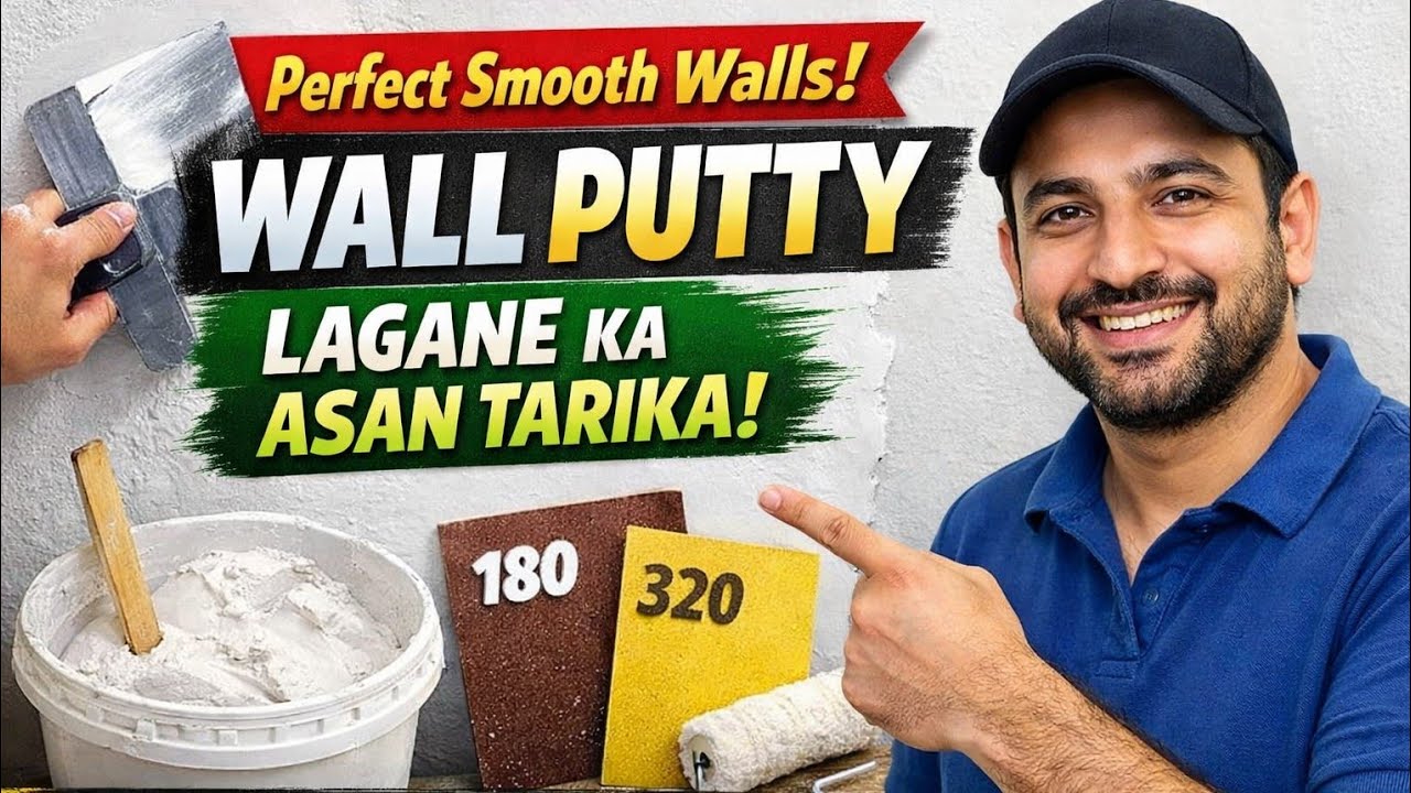 How to apply wall putty smooth wall finish results 