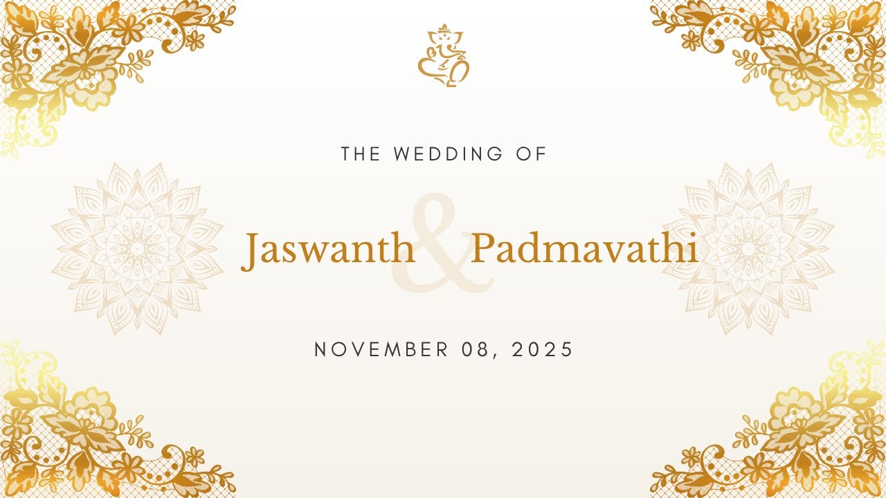 The Wedding Event of Jaswanth with Padmavathi