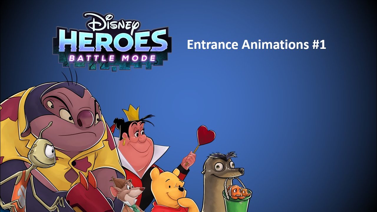 Disney Heroes Battle Mode - Entrance Animations (Part 1)