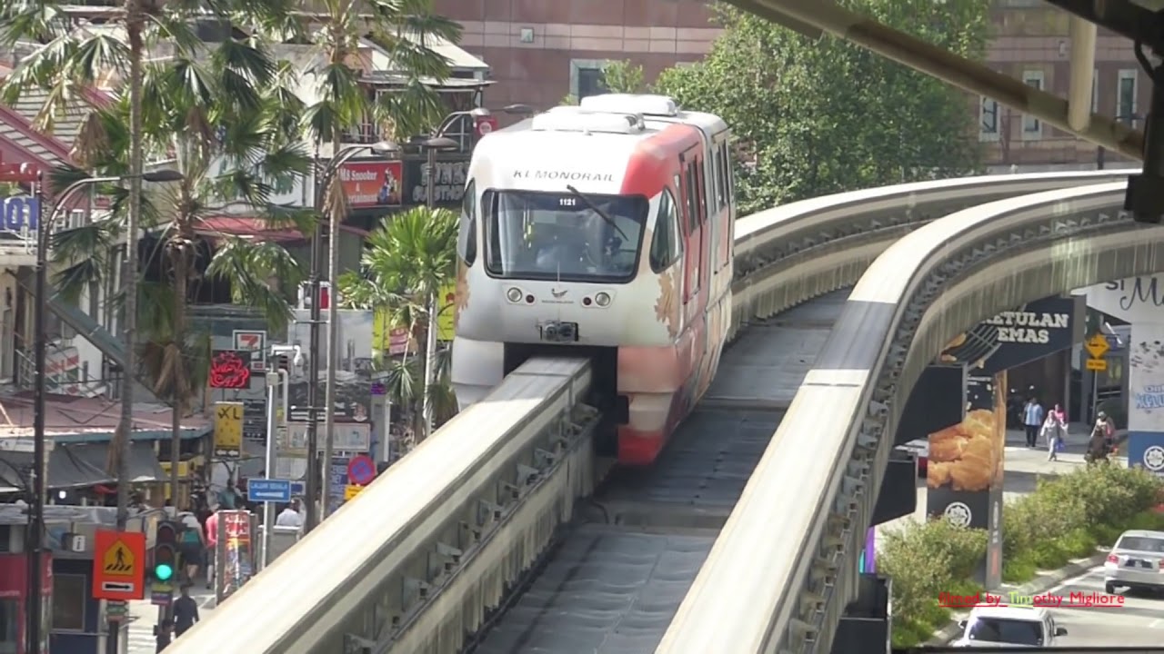 The Monorail System in Kuala Lumpur, Malaysia:  (Monorel KL) - 吉隆坡單軌列車