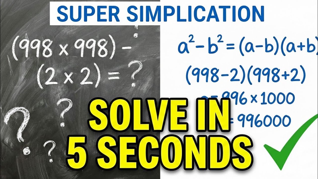 Simplify Algebra in Seconds! 🚀 Best Formula Tricks & Shortcuts