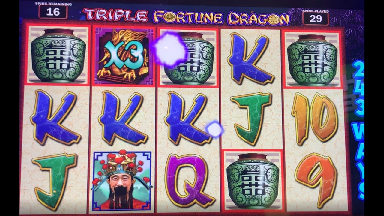 Triple Fortune Dragon, массивный джекпот, 75 бесплатных спинов