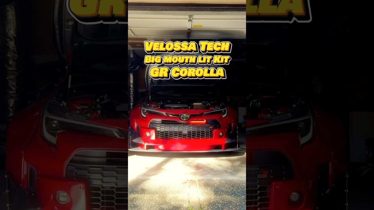VelossaTech Big Mouth Snorkel with Lit Kit for the Rocket Bunny GR Corolla! #grcorolla #toyota