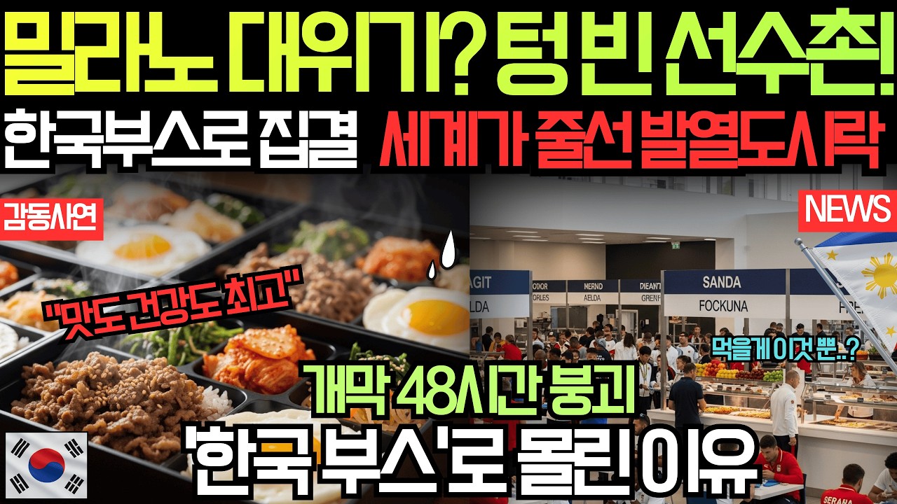[해외감동사연] 선수촌이 텅 비었다! 선수들 ‘한국 안전식’으로 대이동… 밀라노가 뒤집힌 진짜 이유!