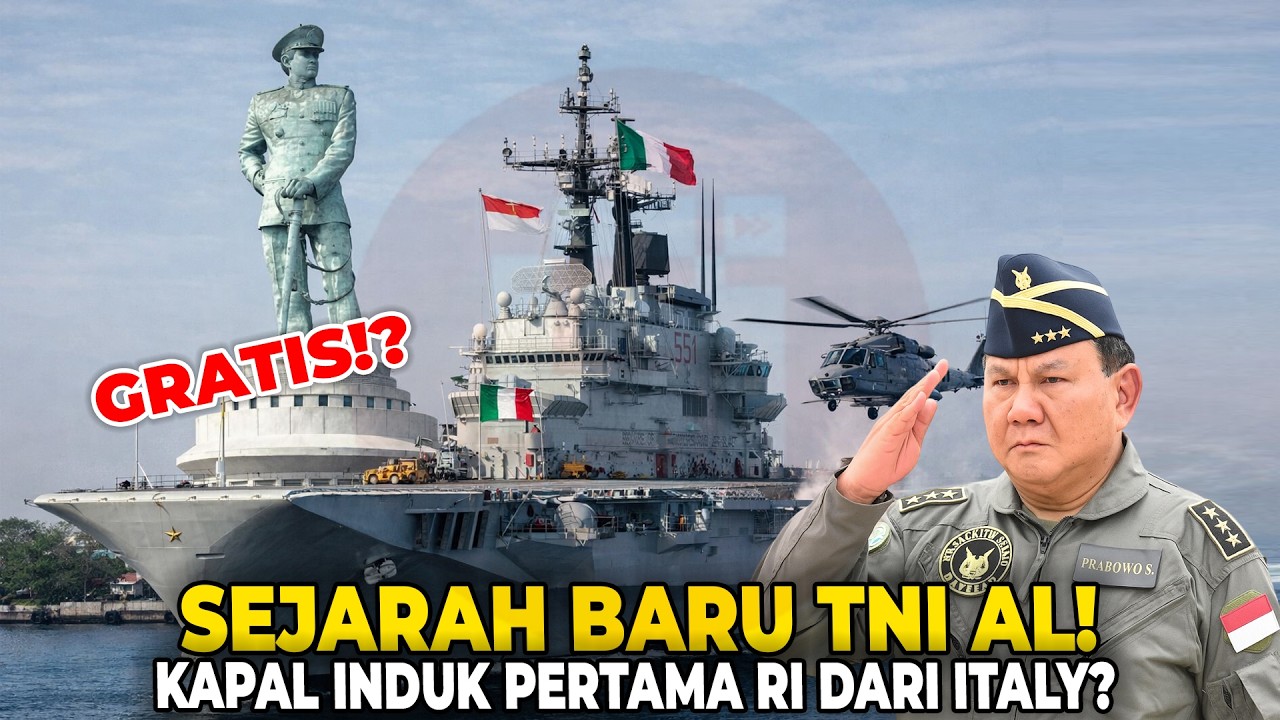 RI BELI KAPAL INDUK ITALIA?! Spesifikasi ITS Giuseppe Garibaldi & Masa Depan Proyeksi Kekuatan RI!