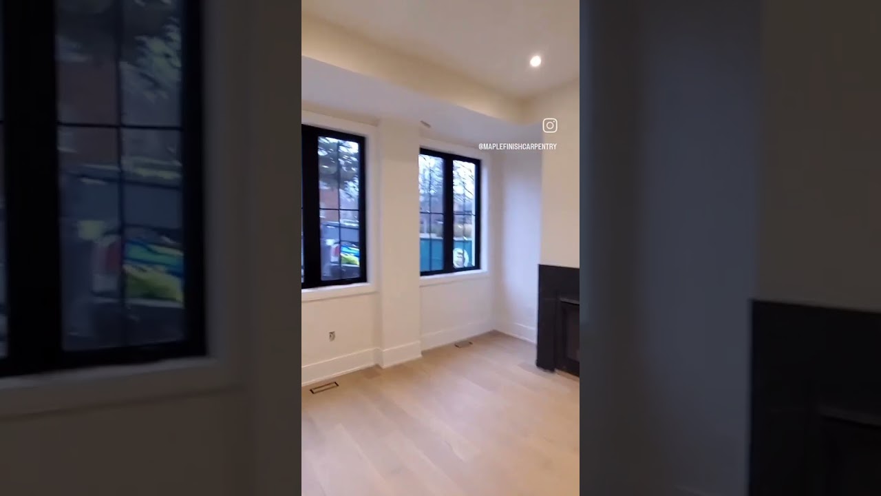 Modern home trim before and after #trim #construction #newbuild