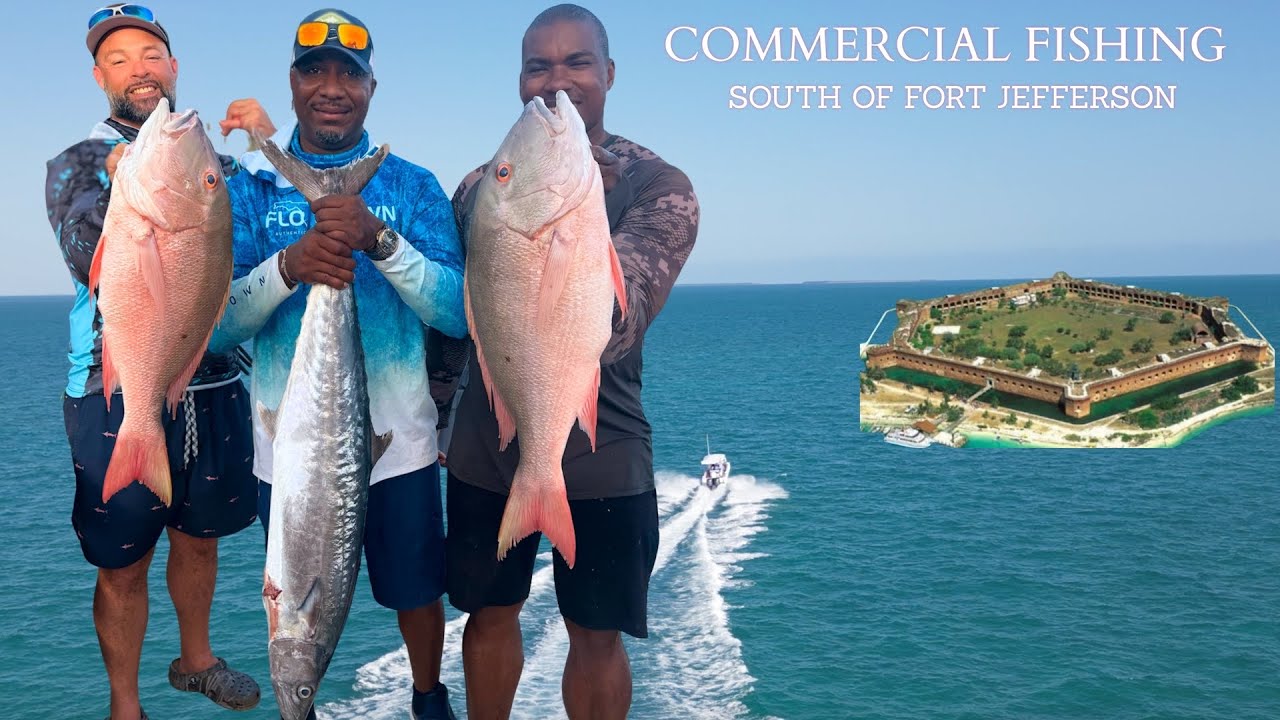 catching HUGE FISH south of FORT JEFFERSON. crushed 3 PB's (PERSONAL BEST ) FISH