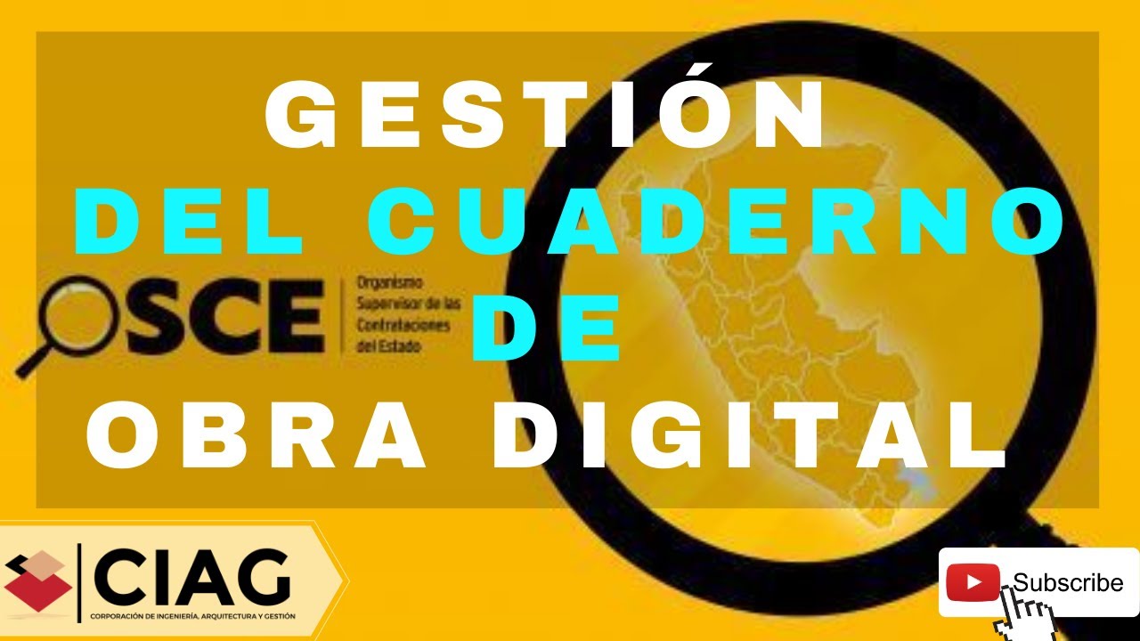 GESTIÓN DEL CUADERNO DE OBRA DIGITAL 2020 - OSCE