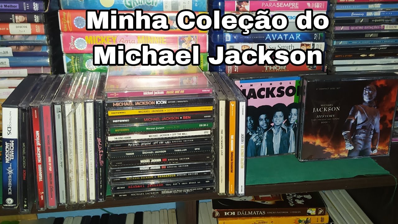 Minha coleção de CDs do Michael Jackson/ Egua Cadu
