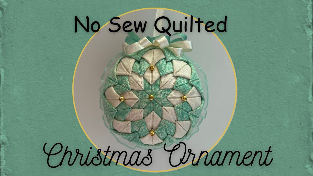 No sew quilted Christmas ornament 🎄|Christmas in July