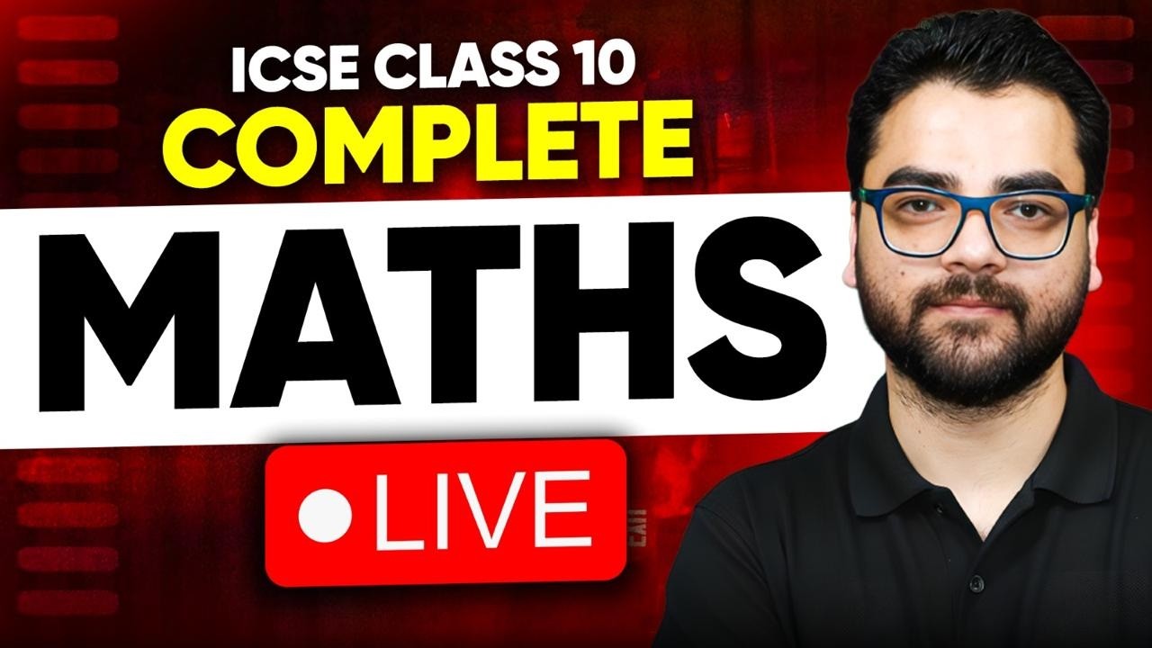 ICSE Class 10 Complete Maths | ONE SHOT | Infinity Learn #icseclass10 #infinitylearn