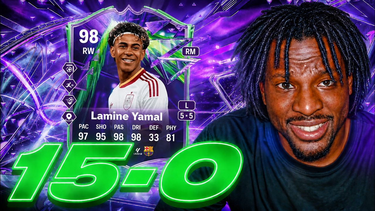 I USED 98 YAMAL AT ST FOR 15 GAMES IN FUT CHAMPS....