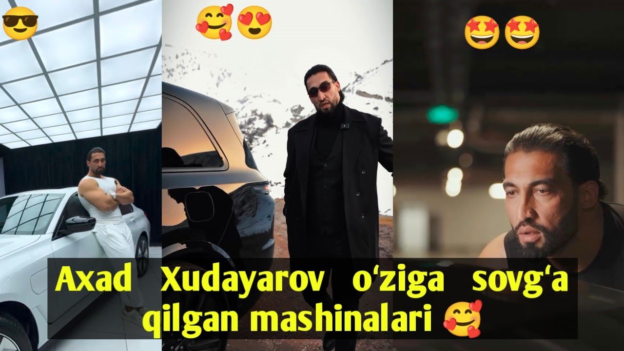 😍 Axad Xudayarov oʻziga sovgʻa qilgan mashinalari🥰 