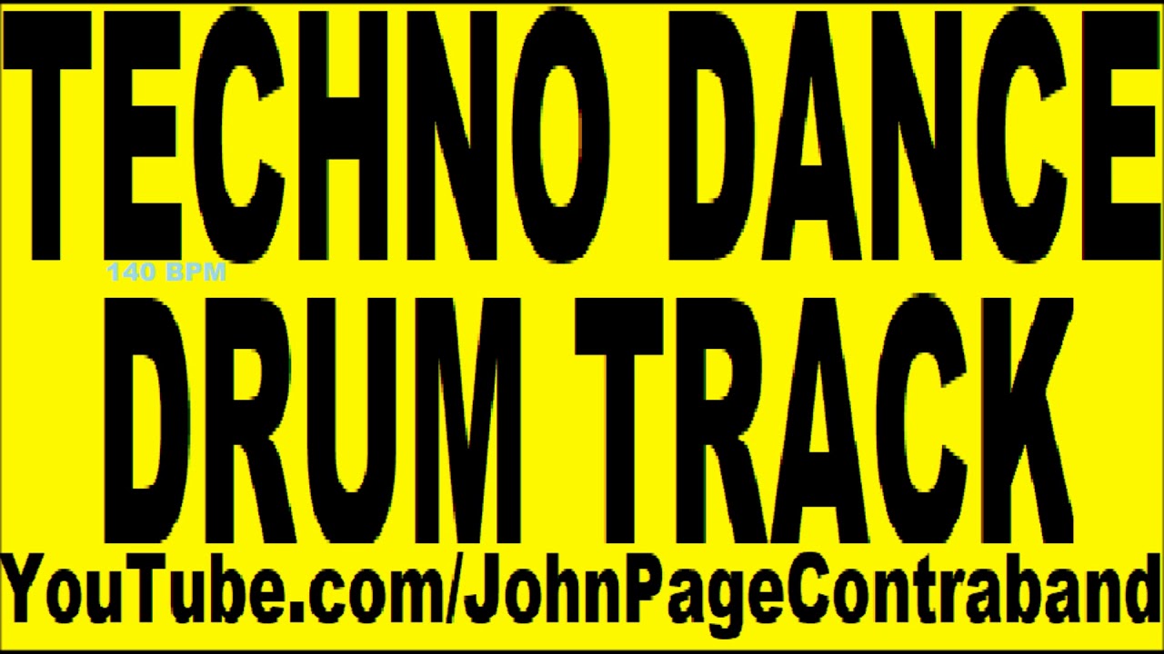 Techno Dance Drum Track Beat Song 140 bpm DRUMS ONLY edm